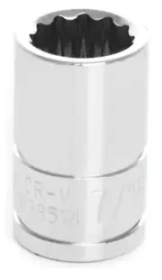 PERFORMANCE TOOL 3/8" Dr 7/16" 12pt Socket WILW38514