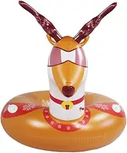 Abaodam 1 PC Outdoor Snow Sled Tube Inflatable PVC Snow Tube for Wear Resistant and Easy to Clean Adorable Deer Design for Winter Fun for Camping and Outdoor Activities