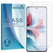 [2 Pack] OPPO Reno11 F 5G Tempered Glass 9H HD Crystal Clear Premium Screen Protector by MEZON – Case Friendly, Shock Absorption (OPPO Reno11 F 5G, 9H)