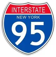 Interstate 95 New York Metal Sign 25" by 24"