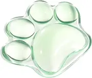 LeoLeoyy Ergonomic Wrist Rest, Transparent Wrist Rest Cushion, Wrist Support in Cat Paw Shape to Relieve Discomfort in Mice, Support Pad to Relieve Hand Discomfort