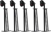 JTD03 5pcs Model Railway 2-Light Block Signal Green/Red HO Scale 6.4cm 12V Led Traffic Lights for Train Layout New