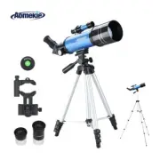 Telescopes for Beginners with Adjustable Tripod 70mm Portable Phone Adapter