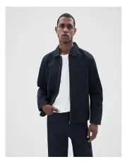[Unison] Twill Zip Jacket in Navy
