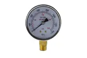 Low Pressure Gauge for Oxygen Regulator 0-200 psi - 2.5 inches - 1/4" NPT