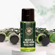 Old Tree Neem & Aloevera Bath gel for Hotel | Hotel Guest House Toiletries Kit | Small Pack for Hotel Room | Hotel Accessories, Pack of 100 Pcs - Travel Size Body wash 20 ml