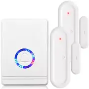 Security Window Door Alarm Burglar Alert 600FT 48 Chimes with 2 Magnetic Sensors