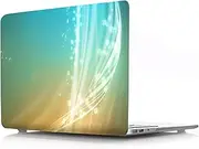 IVY Colorful Flowing Light Crystal Hard Shell Cover for MacBook Pro 13 inch Case (M2 M1,A2338/A2289/A2251/A2159/A1989,2016-2022),Anti-Slip,Ultra Thin & Lightweight Protective Case - Blue & Orange