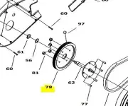 Sunlite F7 Trainer Replacement Parts Belt Wheel