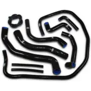 BLACK Samco Silicon Rad Hoses FOR Indian Scout Sixty 16>20