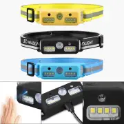 LED Sensor Headlamp with Rechargeable Torch for Nighttime Hiking