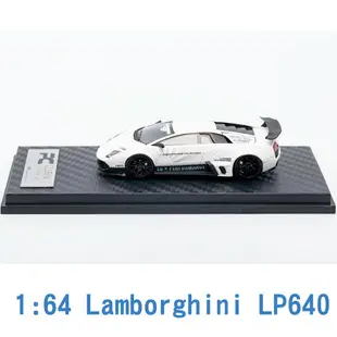 PC CLUB 1/64 模型車 Lamborghini 藍寶堅尼 LP640 PC640001F 白