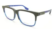 Alexander McQueen Eyeglasses Frame MCQ0055/F Black Blue Acetate Italy 55-15-145