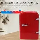 (Red UK Plug)Mini Fridge 4L Portable Cooler Warmer Personal Refrigerator US