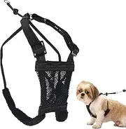Sporn ZW1210 12 17 Mesh Stop Pulling Dog Harness, Small, Black
