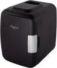 Mini Fridge for Car, Travel Office Desk & Dorm Room 4L Can Electric Plug BLACK