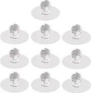 Suction Cup Handle, Multifunctional Pull Handle for Cupboard Doors, Toilet Lid Lifter, Stick-On Drawers and Window Door Handle for Windows, Bathrooms, Pack of 10