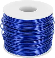 uxcell 15 Gauge Anodized Aluminum Craft Wire Bendable Bonsai Training Wire 223 Feet 1.5mm for Sculpting Crafts Wreath Floral Beading Jewelry Making, Dark Blue
