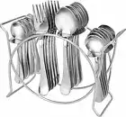Stainless Steel Cutlery Set- Set of 25 (6 Table Spoons, 6 Forks, 6 Tea Spoons)