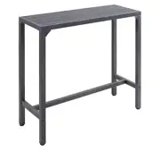Outdoor Bar Table Patio High Pub Table 46”L Counter Height Table Metal