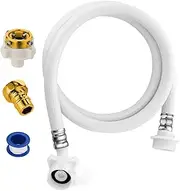 1/3 Pcs Washing Machine Inlet Hose, Machine Replacement Hoses,Portable Wash Machine Hoses Connection and Supply Lines | Water Inlet Pipe, Long Universal PVC Water Inlet Hose for Hot and Cold Water