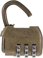 AKOOSY Zinc Alloy Luggage Padlock Retro Combination Lock Keyless Password Lock Mini Locker Versatile Security Accessory