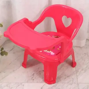 兒童餐椅 叫叫椅兒童餐椅寶寶吃飯椅帶餐盤椅子塑膠靠背椅寶寶小凳子小孩椅『XY3341』