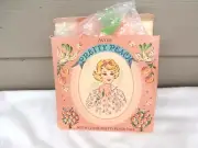 Vintage 1960’s Avon Pretty Peach Talc Mitt In Original Box - Unused