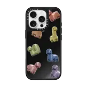 iPhone 16 Pro Mirror Case MagSafe Compatible metal guardian dinosaur