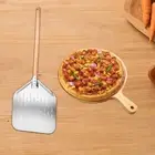 Pizza Turning Peel Kitchen Gadget Detachable Handle Lightweight with Holes