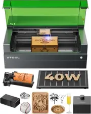 xTool S1 40W Laser Cutter, 600mm/s Speed Laser Engraver Machine, Rotary Bundle