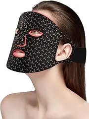LED Red Light Therapy Face Mask,7 Colors Facial Skin Care Mask with Remote Control,Timing Function at Home 100 LED Beads