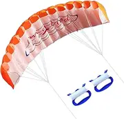 YaSao 1.4m Colorful Double Flying Line Wing Kite Stunt Power Kite Soft Giant Flying Kite Sports Beach Kite