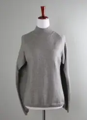 CHICO'S NWT $89 Cotton Soft Knit Sparkle Cape Sweater Top Size 1 US Medium