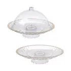 Cake Stand Round Dome Restaurant Server Pedestal Salad Plate for Living Room