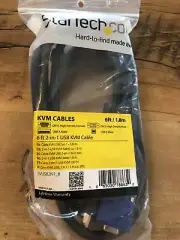StarTech SVUSB2N1_6 6 ft USB 2-in-1 KVM Cables See Pics For Details
