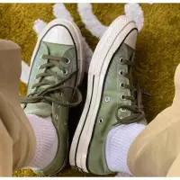 在飛比找蝦皮購物優惠-1970s converse shoes 抹茶綠 帆布鞋 經