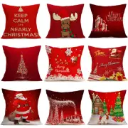 Cars Sofas Xmas Tree Santa Deer Cushion Cover Pillow Case Christmas Decoration