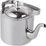 Amosfun Stainless Steel Tea Kettle with Removable Infuser Large Capacity Teapot for Stovetop Use Non Dripping Spout for Loose Leaf and Blooming Teas Stylish Design for Tea