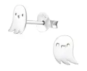 Sterling Silver Ghost Stud Earrings