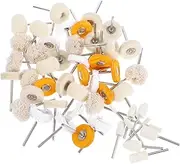 Cabilock Electric Polishing Wheel Kit Jewelry Watch Polishing Buffing Pad Cleaning Cloth Wool Wheel