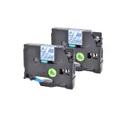 2PK TZ TZe133 Blue on Clear Label Tape For Brother P-Touch PT-1000 1010 12mm*8m