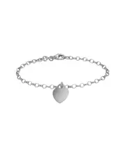 Italian Silver Cable Link Bracelet