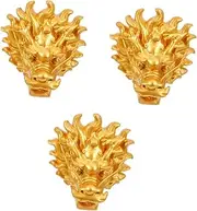 Sosoport 3pcs Beautiful Large Garden Fountain Outdoor Wall Fountain Dragon Head Water Feature for Relaxation and Elegance