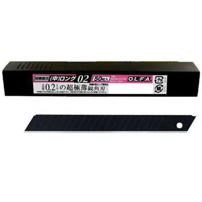 Olfa OLFA Tokusen black blade middle Long 02 50pieces MBBLG50K F/S w/Tracking#