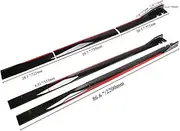2.2M 86.6" /2M 78.7" Side Skirt Extension Winglet Splitter Apron Cover Compatible for VW Polo AW MK5 MK6 GTI Passat Jetta Car Accessories(2.2M Black Red)