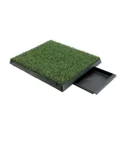 [Paw Mate] Dog Potty Tray 63cm x 50cm With 1 Grass Mat in Green
