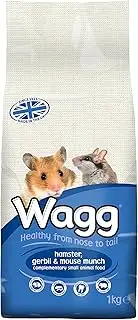 Wagg Hamster Gerbil Mouse Munch, 1 kg, Pack of 6