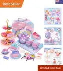 Unicorn Toys for Girls,48 PCS Kids Tea Set for Kids,Pretend Toy W/ Play Desse...