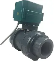1 pcs of Motorized PVC Valve 12V, DN40 BSP(1.5"), 2 Way, Electrical Valve, CR04
